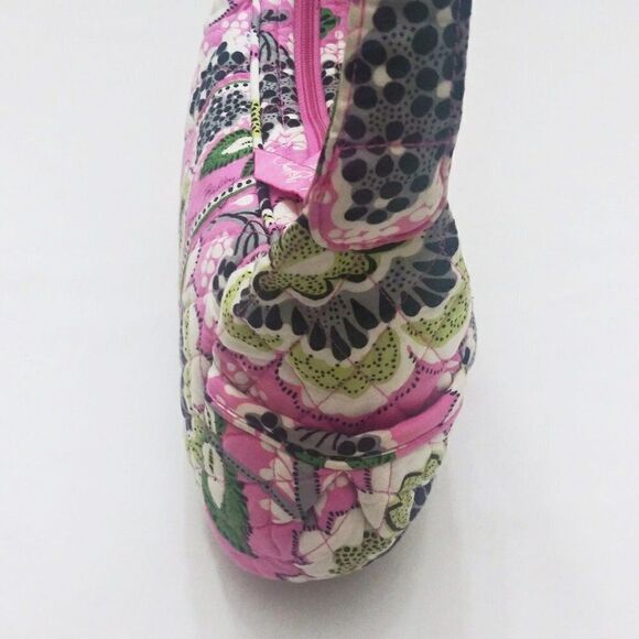 VERA BRADLEY Retired Priscilla Pink Floral Sophie Hobo Shoulder Bag & Coin Purse - Picture 3 of 9